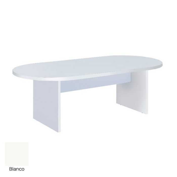 Mesa ovalada base en H de Euromof