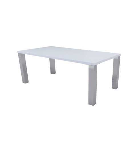 Mesa reunión rectangular SELVA estructura 4 patas metálicas Mesa reunión rectangular SELVA estructura 4 patas metálicas