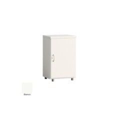 Armario de oficina bajo estrecho serie MOB, con puertas