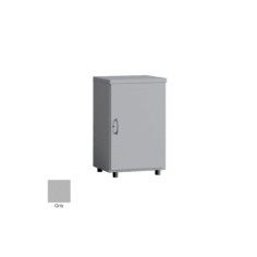 Armario de oficina bajo estrecho serie MOB, con puertas