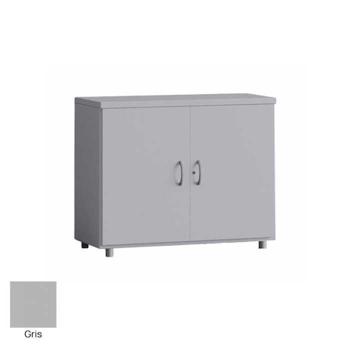 Armario de oficina bajo serie MOB, con puertas