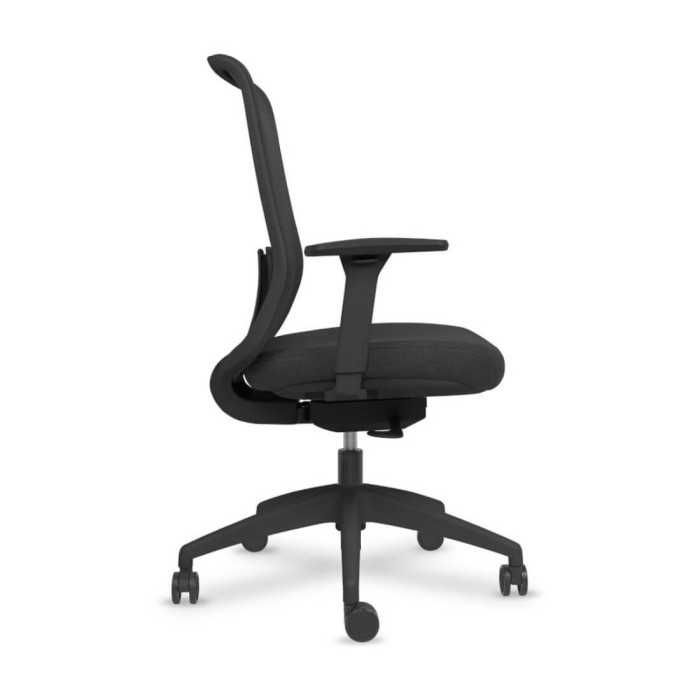 Silla ergonómica de oficina modelo Lando, brazos regulables, mecanismo SYNCRO