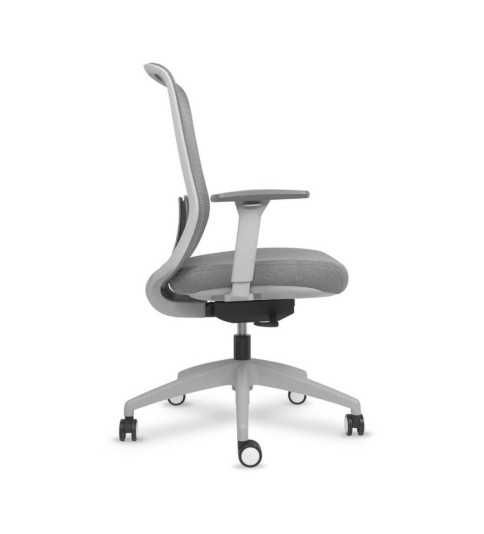 Silla ergonómica de oficina modelo Lando gris, brazos regulables, mecanismo SYNCRO Silla ergonómica de oficina modelo Lando gris, brazos regulables, mecanismo SYNCRO