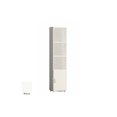 Armario de oficina estrecho serie MOB, con puertas bajas