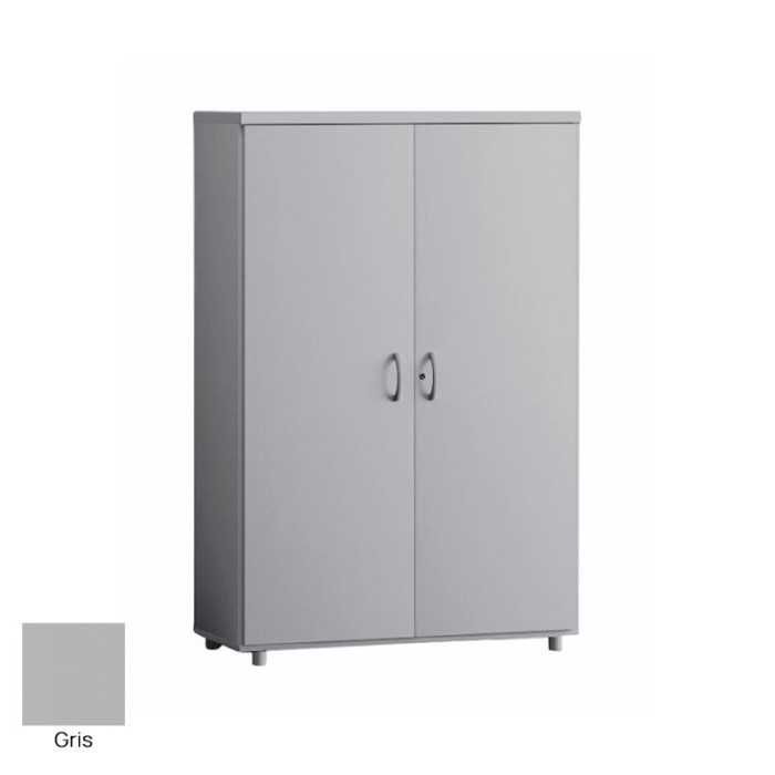 Armario de oficina medio serie MOB, con puertas