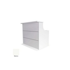 Mostrador recepción EURO, recto con pasacables