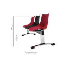 Bancada modelo Shell de 3 plazas