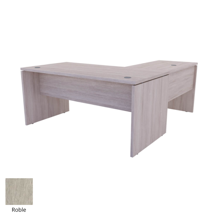 Mesa de oficina EURO 2000 con ala de Euromof