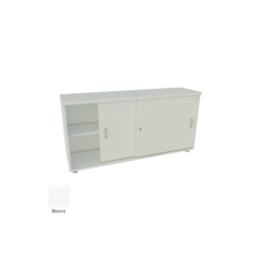 Armario de oficina bajo con puertas correderas Serie Mob de Euromof