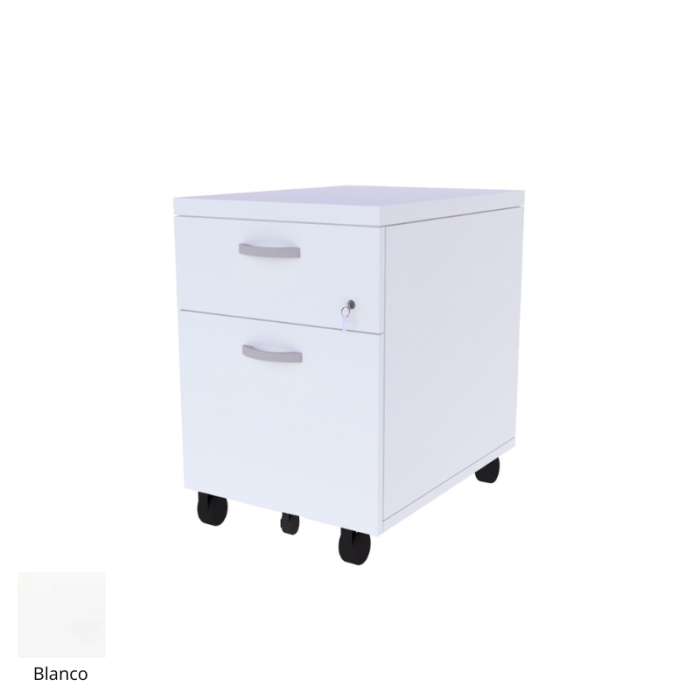 Cajonera Buck con ruedas cajón y archivo