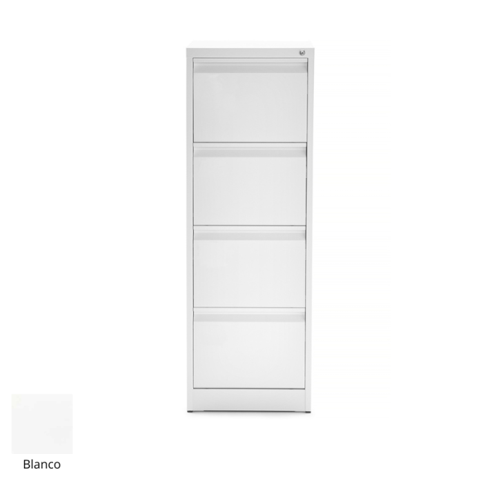 Archivador Metálico Modelo Denver 4 cajones blanco de Euromof Archivador Metálico Modelo Denver 4 cajones blanco de Euromof