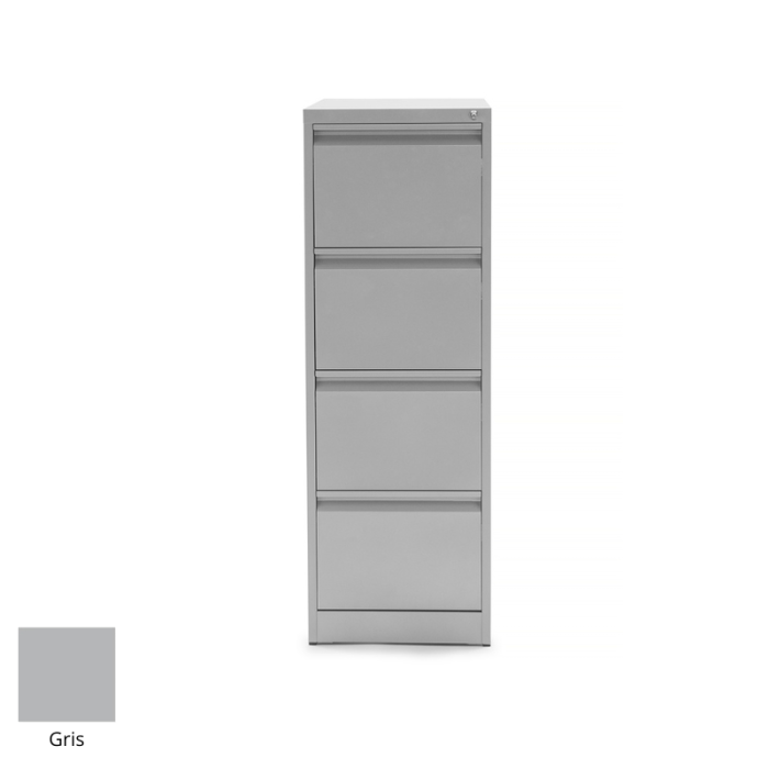 Archivador Metálico Modelo Denver 4 cajones gris de Euromof