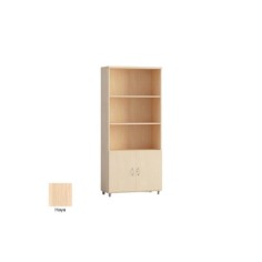 Armario de oficina alto serie MOB, con puertas bajas 