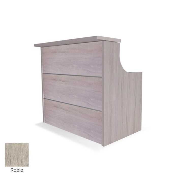 Mostrador recepción EURO, recto con pasacables