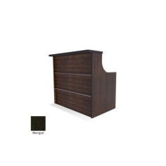 Mostrador recepción EURO, recto con pasacables