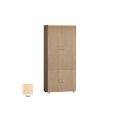 Armario de oficina alto, con puertas bajas y altas de EUROMOF