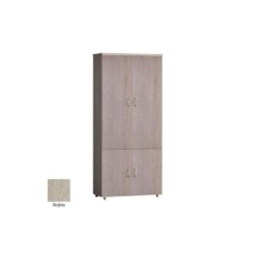 Armario de oficina alto, con puertas bajas y altas de EUROMOF