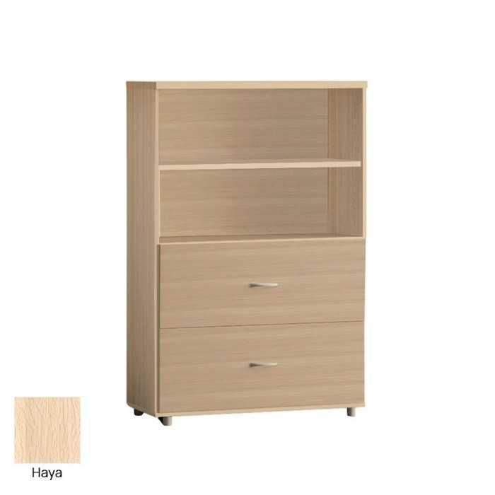 Armario de oficina medio serie MOB, con archivo dos niveles