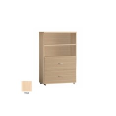 Armario de oficina medio serie MOB, con archivo dos niveles