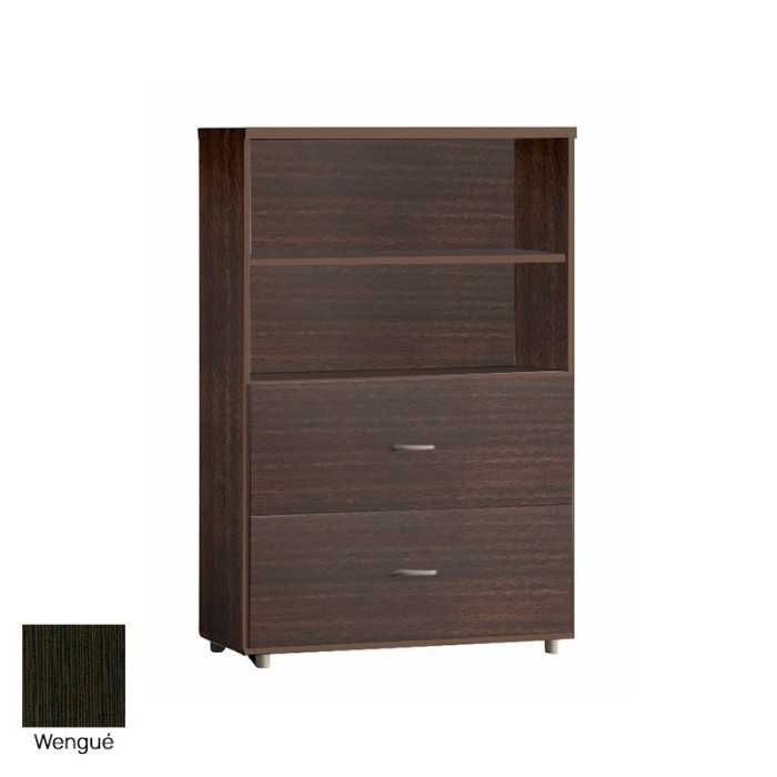 Armario de oficina medio serie MOB, con archivo dos niveles