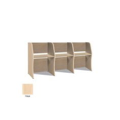 Módulo Call Center 3 puestos separador melamina