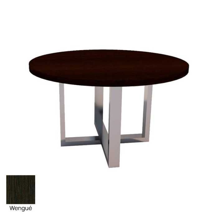 Mesa reunión redonda VALLE con base en X