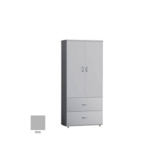 Armario de oficina alto, con puertas altas y dos archivos de Euromof