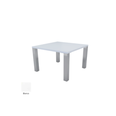 Mesa reunión cuadrada SENDA estructura 4 patas metálicas DE EUROMOF