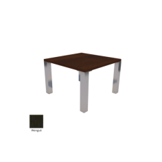 Mesa reunión cuadrada SENDA estructura 4 patas metálicas DE EUROMOF