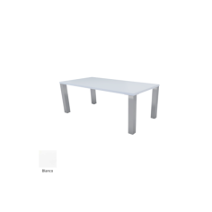 Mesa reunión rectangular SELVA estructura 4 patas metálicas Mesa reunión rectangular SELVA estructura 4 patas metálicas