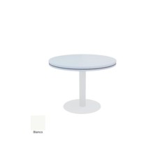 Mesa reunión redonda COLINA con base cilíndrica de Euromof