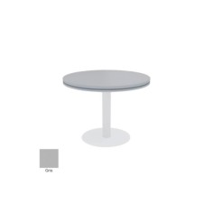 Mesa reunión redonda COLINA con base cilíndrica de Euromof