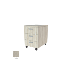 Cajonera Buck con ruedas tres cajones