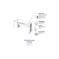 Mesa de oficina EURO 3000 de Euromof