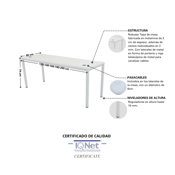 Mesa de despacho EURO 5000 de Euromof