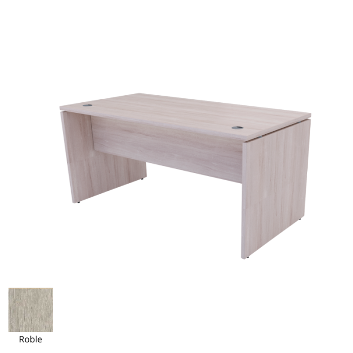 Mesa de oficina EURO 2000 de Euromof, recta de madera, medidas y colores a elegir