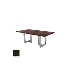 Mesa reunión VOLGA, tablero rectangular, 2 bases metálicas en T DE EUROMOF