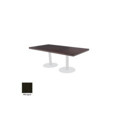 Mesa reunión rectangular COLINA con bases cilíndricas de Euromof Mesa reunión rectangular COLINA con bases cilíndricas de Euromof