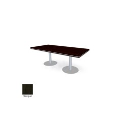 Mesa reunión rectangular COLINA con bases cilíndricas de Euromof Mesa reunión rectangular COLINA con bases cilíndricas de Euromof