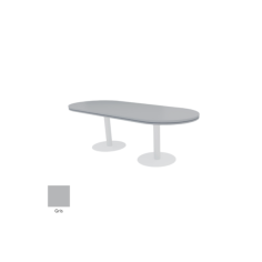 Mesa reunión ovalada CIMA con bases cilíndricas serie MOB Mesa reunión ovalada CIMA con bases cilíndricas serie MOB