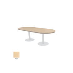 Mesa reunión ovalada CIMA con bases cilíndricas serie MOB Mesa reunión ovalada CIMA con bases cilíndricas serie MOB