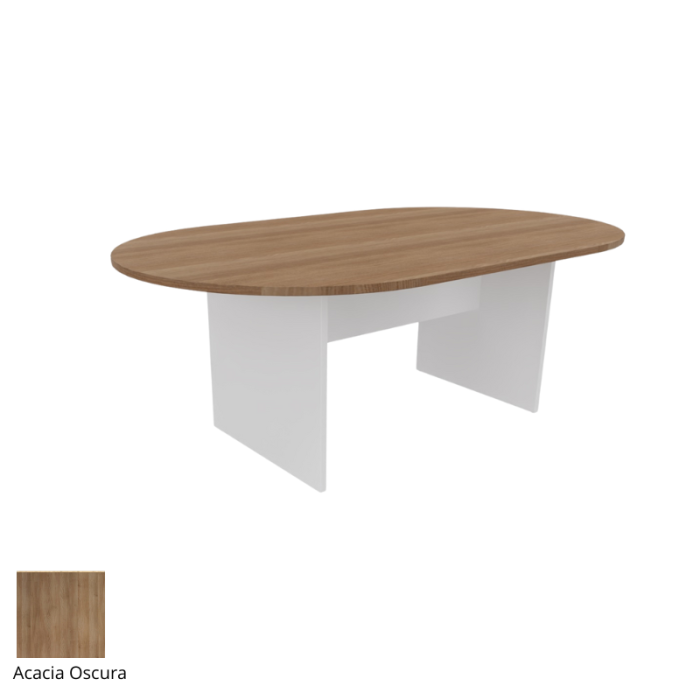 Mesa de reunión serie TINA medida 200 x 120 cm, forma ovalada