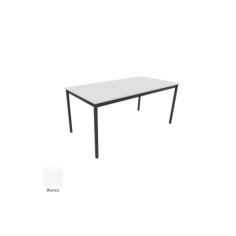 Mesa colectividad rectangular estructura perimetral serie DAI fondo 60, 70, 80 cm