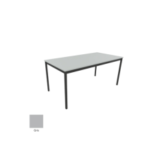 Mesa colectividad rectangular estructura perimetral serie DAI fondo 60, 70, 80 cm