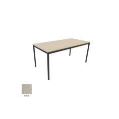 Mesa colectividad rectangular estructura perimetral serie DAI fondo 60, 70, 80 cm