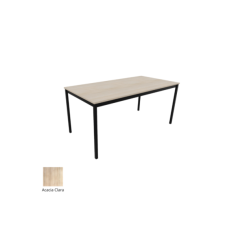 Mesa colectividad rectangular estructura perimetral serie DAI fondo 60, 70, 80 cm