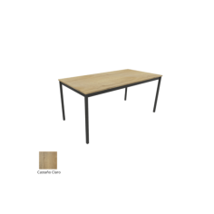 Mesa colectividad rectangular estructura perimetral serie DAI fondo 60, 70, 80 cm