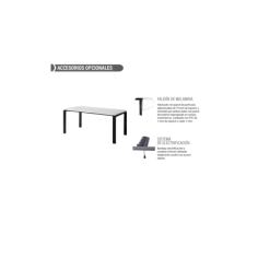 Mesa de oficina PORTICO, fondo 80 cm, tablero blanco/olmo, estructura metálica