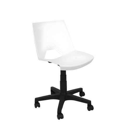 Silla giratoria de plástico perforado Strike base poliamida Silla giratoria de plástico perforado Strike base poliamida