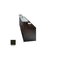 Conjunto de mostrador recepción recto encimera de cristal serie EURO